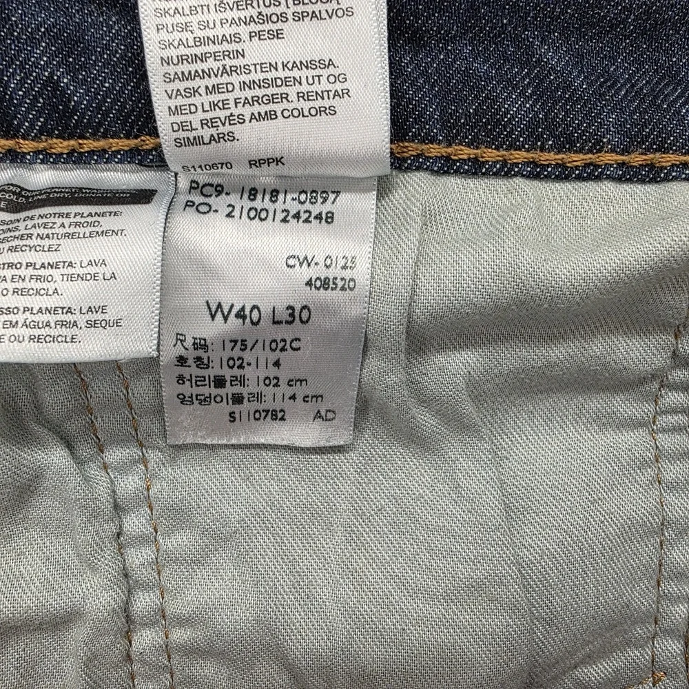 Levis 541 Athletic Fit Jeans Mens 40x30 High Rise Comfort Stretch Medium Wash